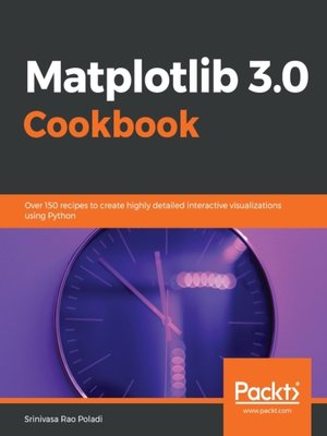 cover image of Matplotlib 3.0 Cookbook